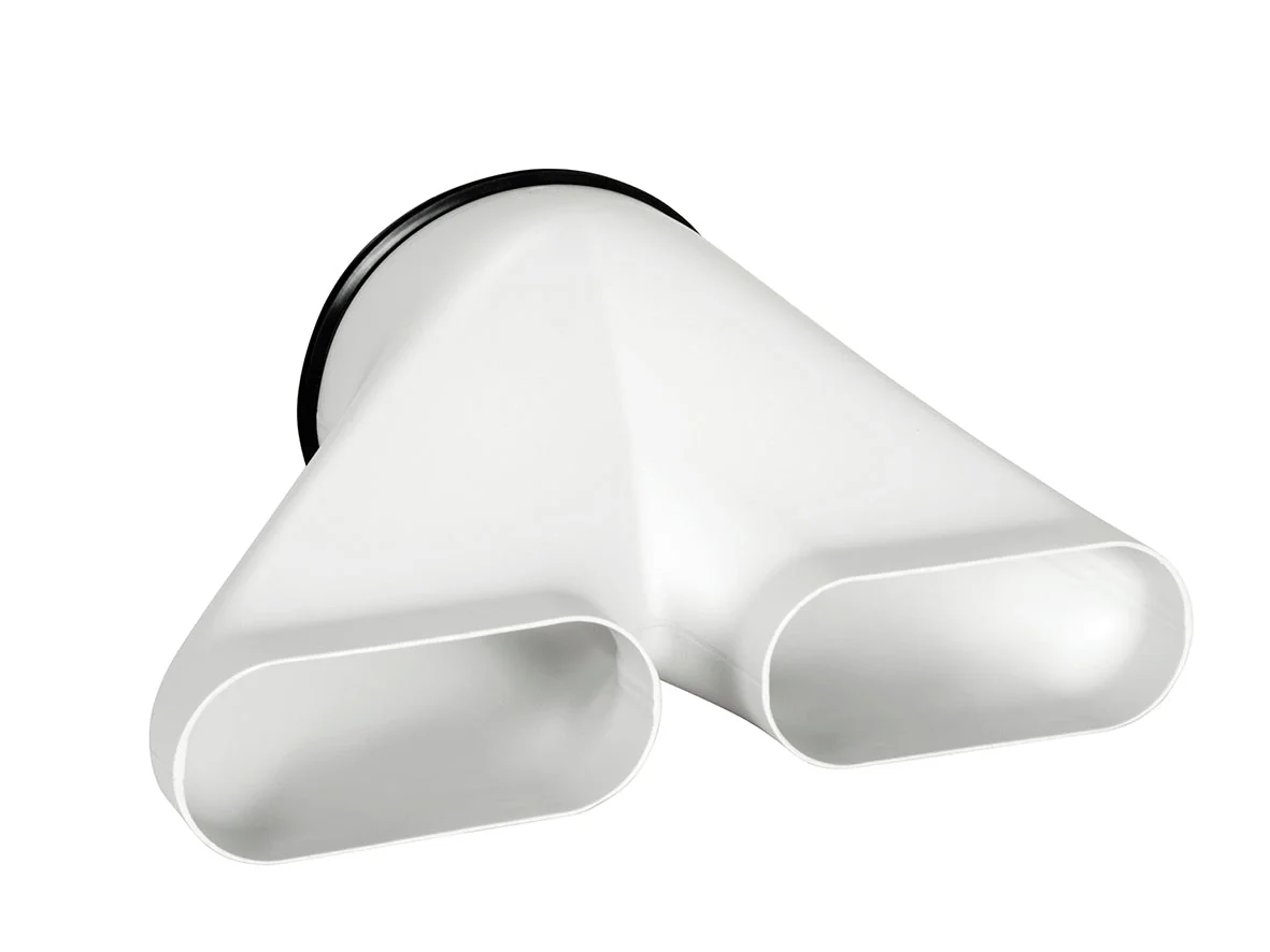 profi-air oval duct adaptor to DN 160 2x 163×68  –  DN 160