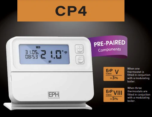 CP4 / RFRP-OT - Room Thermostat, RF, Programmable