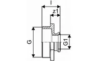 Uponor Wipex Reducer - male x female - Image 2