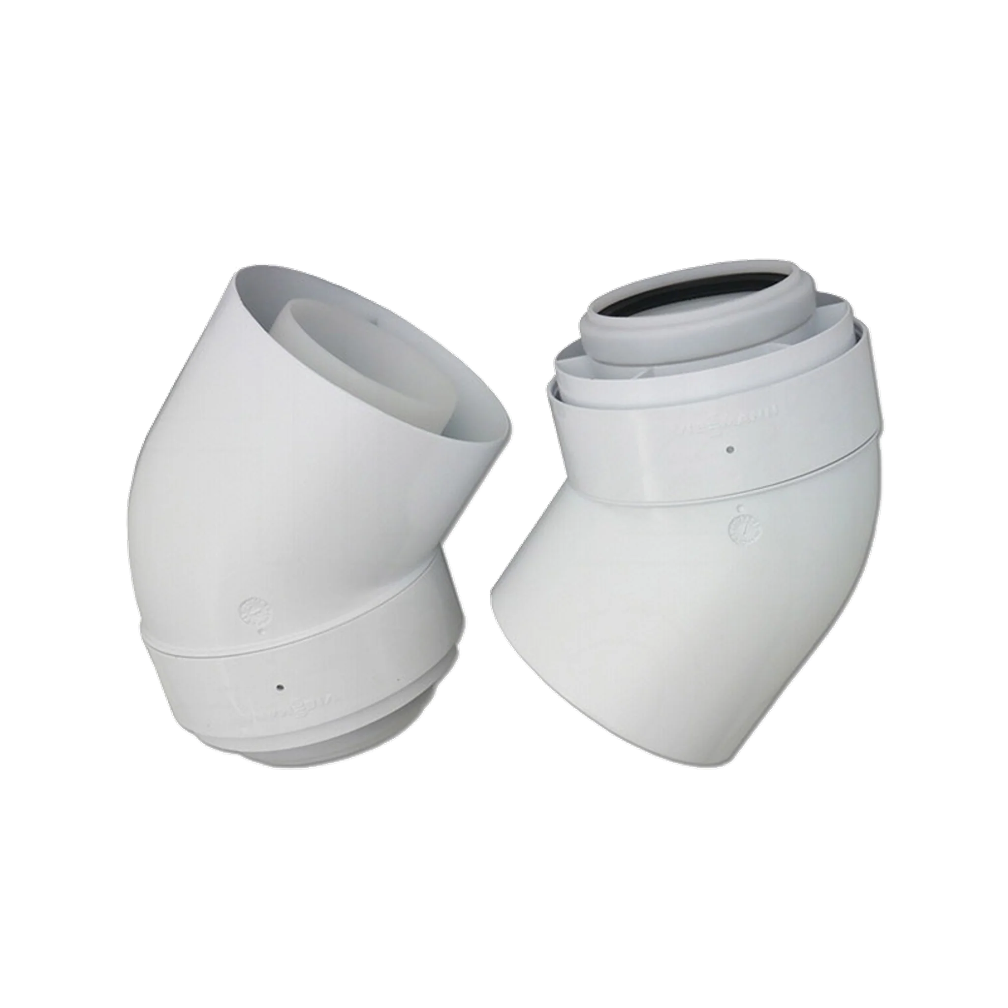 Viessmann 45° flue bends (2 pieces) 80/125 mm