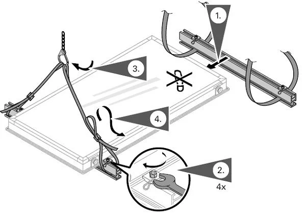 Viessmann Carrying handles for Vitosol 200-F