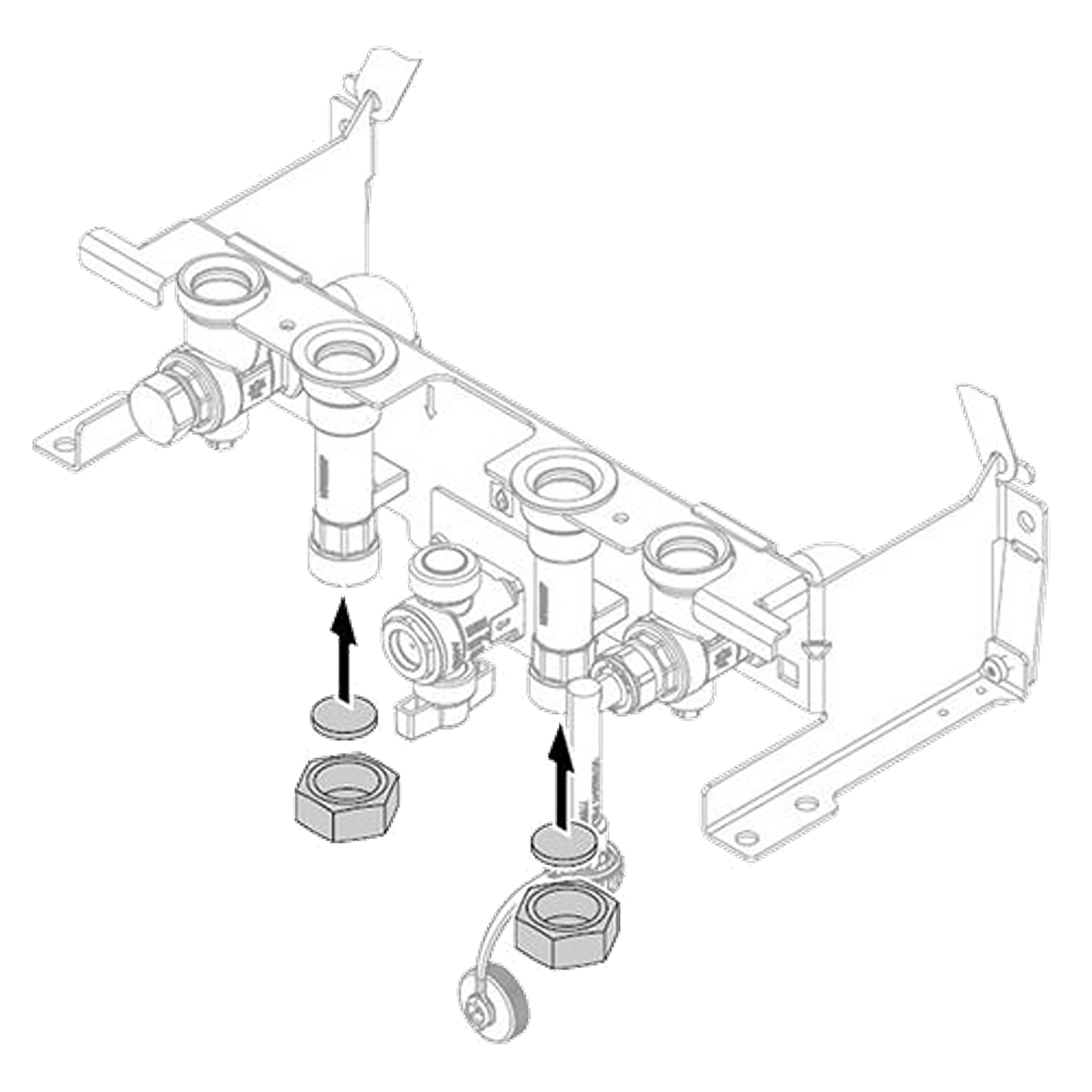 Viessmann Locking caps for cylinder connection (if DHW operation is not used)