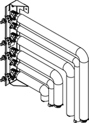 Viessmann Pre-plumbing jig with valves - connection to left Compact