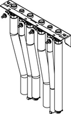Viessmann Pre-plumbing jig with valves - connection upwards Compact