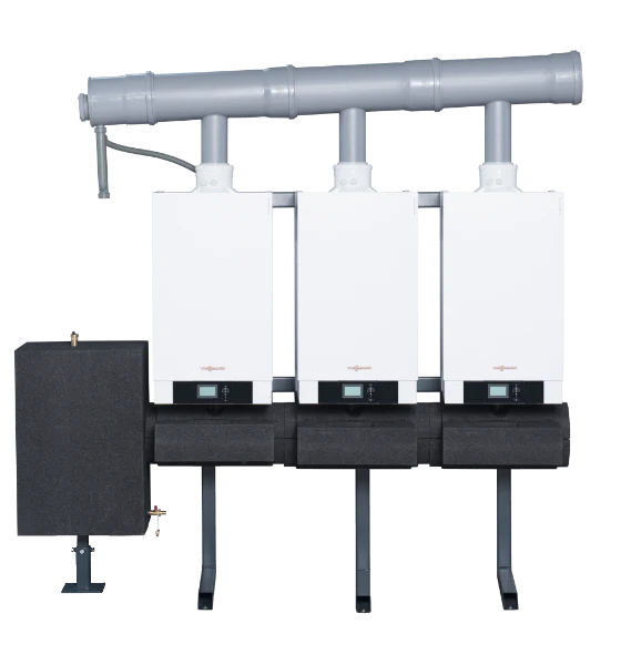 Viessmann Vitodens 200 B2HA 3 x 120kW in Series